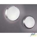 Fabas Luce Fabas Luce BOREA Ceiling luminaire, IP44, E27, glass white, chromed