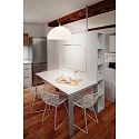 Fabas Luce Fabas Luce NICE Pendant luminaire, E27, � 36cm, chromed / glass, white