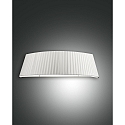 Fabas Luce DOROTEA V�glampe, E27, h�jde: 16cm, Plisseret hvid