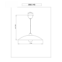 Fabas Luce Fabas Luce KENT Pendant luminaire, E27, white