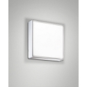 Fabas Luce OBAN Loftlampe, IP65, E27, hvid, 24x24cm, med bev�gelsesdetektor