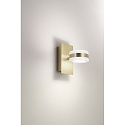 Fabas Luce wall luminaire DUNK swivelling IP20, brass 