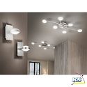 Fabas Luce Fabas Luce MILL LED Wall luminaire, nickel satin
