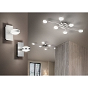 Fabas Luce Fabas Luce MILL LED Wall luminaire, nickel satin