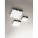 Fabas Luce Fabas Luce DESDY LED Loftlampe, IP54, aluminium, hvid, 18x18cm
