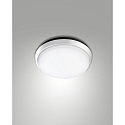 Fabas Luce OLLY LED Loftlampe, IP54, aluminium, hvid, � 24cm