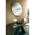 Fabas Luce Fabas Luce JAP LED Table lamp, 5W, metal nickel satin and glass white