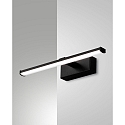 Fabas Luce LED Wall luminaire NALA, 1x 6W, 3000K, 540lm, IP44, black