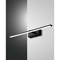LED Wall luminaire NALA, 1x 10W, 3000K, 900lm, IP44, black