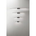 Fabas Luce LED Wall luminaire NALA, 1x 10W, 3000K, 900lm, IP44, black
