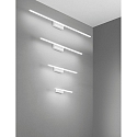 Fabas Luce mirror luminaire NALA 1095MM down, square, switchable, arched IP44, white 