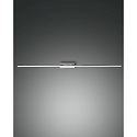 mirror luminaire NALA 1095MM down, square, switchable, arched IP44, chrome 