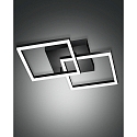 wall and ceiling luminaire BARD IP20, satined, black dimmable