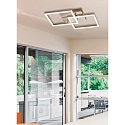 Fabas Luce Fabas Luce BARD LED Ceiling luminaire 45x45cm, gold matt