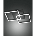 LED Wall luminaire BARD, incl. Smartluce, 1x 39W, 3000K, 3510lm, IP20, anthracite