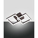 wall and ceiling luminaire BARD IP20, rust brown, satined dimmable