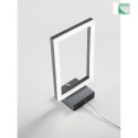 Fabas Luce LED Table lamp BARD, 1x 15W, 3000K, 1350lm, IP20, anthracite