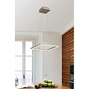 Fabas Luce Fabas Luce BARD LED Pendel 42x42cm, guld matt