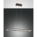 pendant luminaire BARD IP20, rust brown, satined dimmable