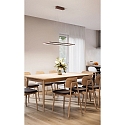 Fabas Luce pendant luminaire BARD IP20, rust brown, satined dimmable