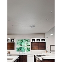 Fabas Luce LED Pendant luminaire ISABELLA, inkl. Smartluce, 4x 8W, 3000K, 2880lm, IP20, satin aluminum