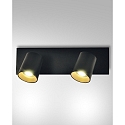 Fabas Luce Spot MODO 2-flammer GU10 IP20, sort 