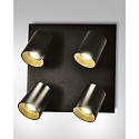 Fabas Luce Spot MODO 4-flammer GU10 IP20, sort 