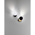 LED Wall luminaire ARA, 2x 6W, 3000K, 1080lm, IP20, black