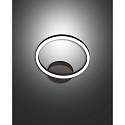 LED Wall luminaire GIOTTO, incl. Smartluce, 1x 18W, 3000K, 1620lm, IP20, black