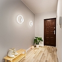 Fabas Luce LED Wall luminaire GIOTTO, 1x 18W, 3000K, 1620lm, IP20, white
