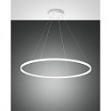 LED Pendel GIOTTO, 60W, 4000K, 6700lm, IP20, inkl. Smartluce, hvid