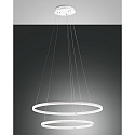 LED Pendel GIOTTO, 37+28W, 3000K, 4030+3020lm, IP20, inkl. Smartluce, hvid