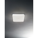 Fabas Luce LED Ceiling luminaire FOLK, 1x 27W, 3000K, 2150lm, IP65, white, with motion detector