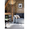 Standerlampe IDEAL IP20, satin, sort d�mpbar