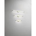 Fabas Luce LED Wall luminaire RAPALLO, 1x 20W, 3000K, 2200lm, IP44, satin brass