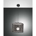 Pendel GLICINE 1-flamme E27 IP20, sort