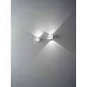 Fabas Luce LED Wall luminaire LAO, 6W, 3000K, 540lm, IP65, white