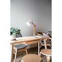 Fabas Luce Bordlampe SVEVA, E27, 1x 40W, IP20, hvid/egetr�