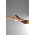 Fabas Luce LED Wall luminaire RIBOT, 26W, 3000K, 2945lm, IP20, oak wood