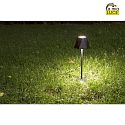 Fabas Luce LED Batteri bordlampe KATY Udendrslampe, 3W, 3000K, 320lm, IP54, sort