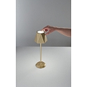 Fabas Luce LED Batteri bordlampe KATY Udend�rslampe, 3W, 3000K, 320lm, IP54, guld �del mat