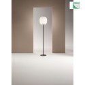Fabas Luce Floor lamp DOMIZIA, E27, IP20, black / white