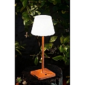 Fabas Luce Batterilampe ADAM med touch-d�mper IP44, orange d�mpbar
