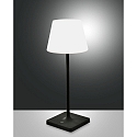 Battery lamp ADAM with touch dimmer IP44, dark grey dimmable