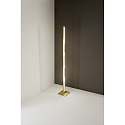 Fabas Luce Standerlampe LING IP20, messing, satin d�mpbar