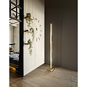 Fabas Luce Standerlampe LING IP20, messing, satin d�mpbar