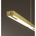 Fabas Luce Pendel LING up / down, med touch-d�mper IP20, messing, satin d�mpbar