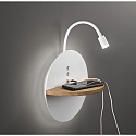Fabas Luce wall luminaire DUAL IP20, white dimmable