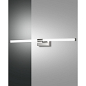 mirror luminaire AGO 61.5CM square, flat, switchable IP44, chrome, glossy 