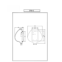 Fabas Luce V�g- og Loftlampe OLBIA E27 IP20, azur, hvid